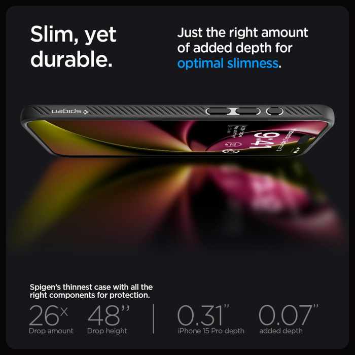 SPIGEN Iphone 13 Pro Liquid Air Matte Black Case