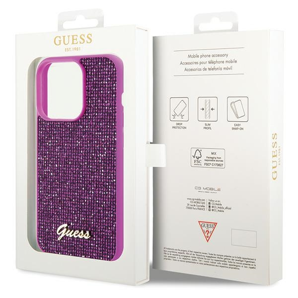 Etui Guess GUHCP15LPMSDGSF iPhone 15 Pro 6.1" fuksja/fuschia hardcase Disco Metal Script Case