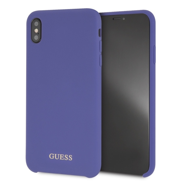 Cover GUESS Apple iPhone Xs Max Silicone Purple Hardcase
