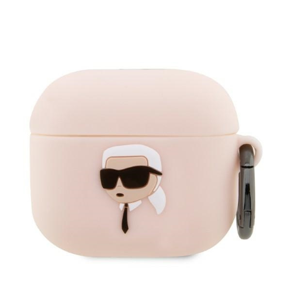 Karl Lagerfeld KLA3RUNIKP AirPods 3 Abdeckung rosa/rosa Silikon Karl Head 3D