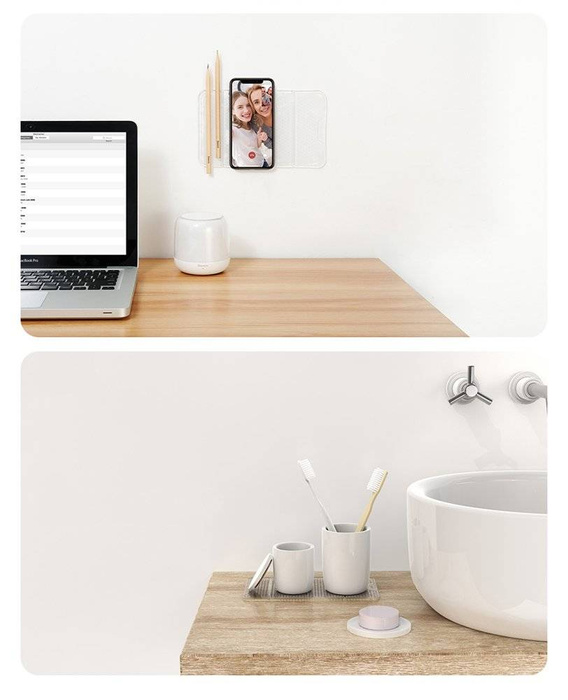 Baseus Folding Bracket Antiskid Pad Self-adhesive Holder Nanopad black (SUWNT-01)