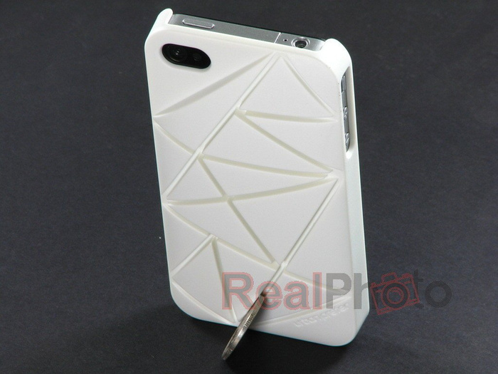 Puzdro Kryt iPhone 4 4S URBAN PREFER Coin 4 White