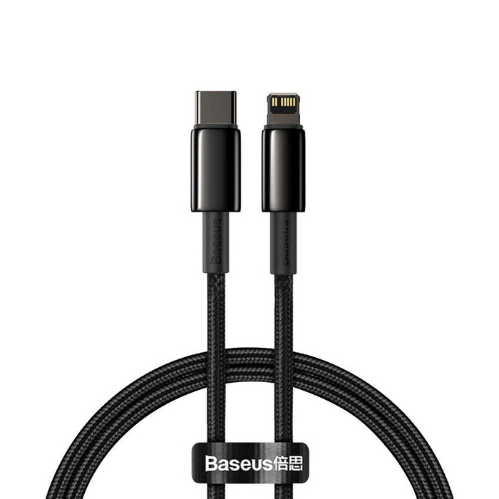 Baseus USB Type C - Lightning cable Power Delivery fast charge 20 W 1 m black (CATLWJ-01)