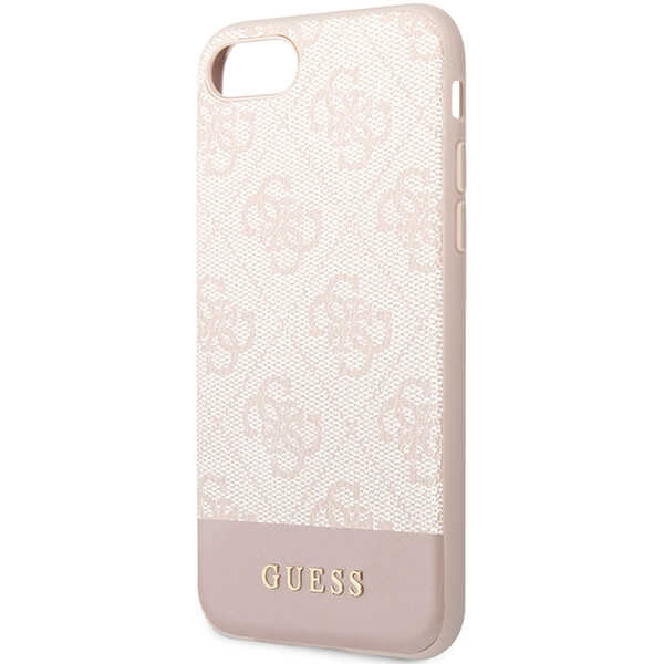 Hülle Guess GUHCI8G4GLPI iPhone 7/8/SE 2020/ 2022 rosa/rosa hart case 4G Stripe Kollektion Case