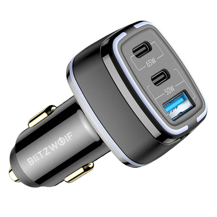 Ładowarka samochodowa BlitzWolf BW-BC4 115W 3-Port USB PD