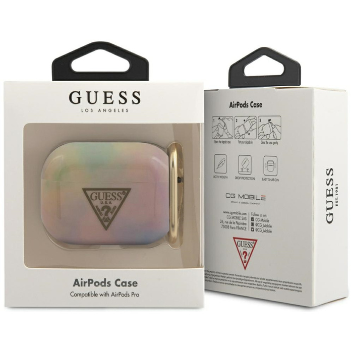 Pouzdro GUESS Apple Airpods Pro Cover Tie & Dye Collection GUACAPTPUMCGG01 Růžové pouzdro