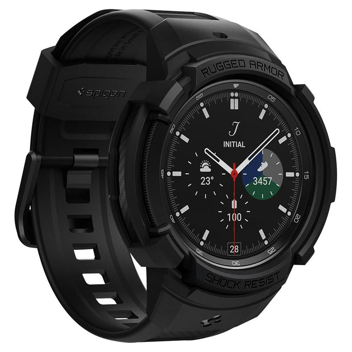   Galaxy Watch 4 Classic 46 MM Rugged Armor "pro" Matte Black