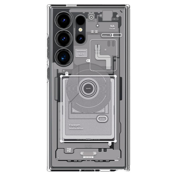 Coque Spigen Ultra Hybrid Galaxy S24 Ultra Zero One Blanc Case