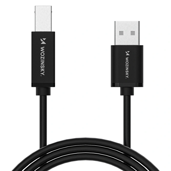Kabel Wozinsky WKDDY4S USB-B - USB-A 480Mb/s 1m - czarny
