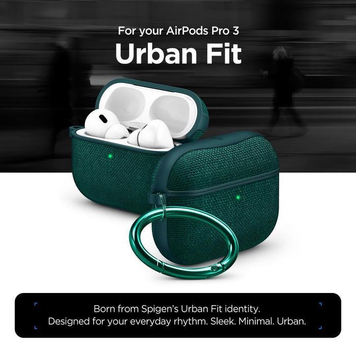 Spigen URBAN FIT Apple AIRPODS PRO 3 VERDE MEDIANOCHE