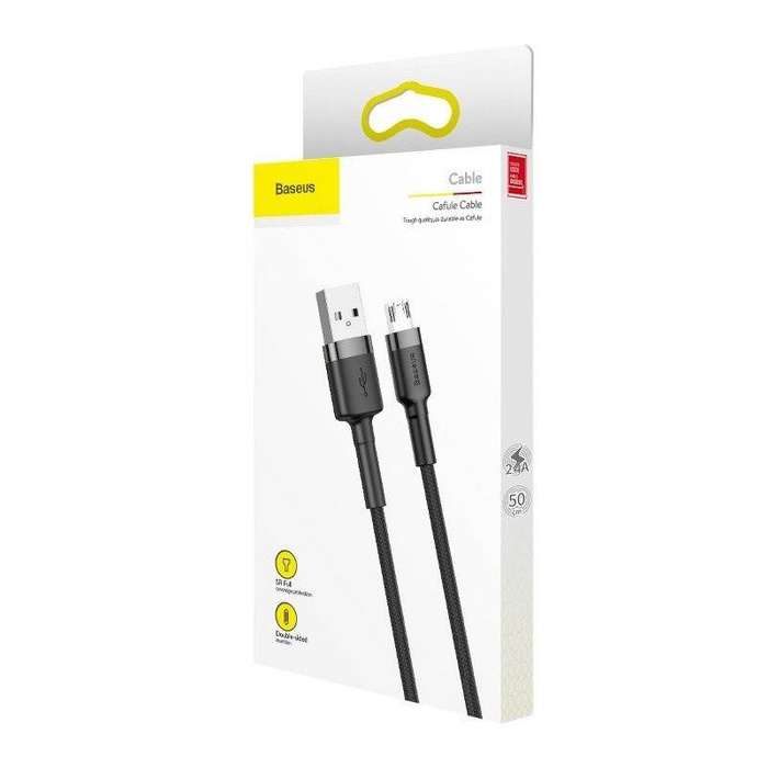 Kábel BASEUS Cafule Micro USB 1,5A 2m čierna