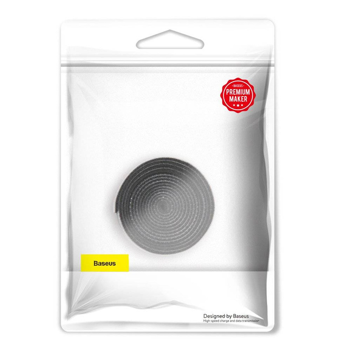 Baseus Rainbow Circle hook and loop Straps to organizing cables 1m Black (ACMGT-E01)