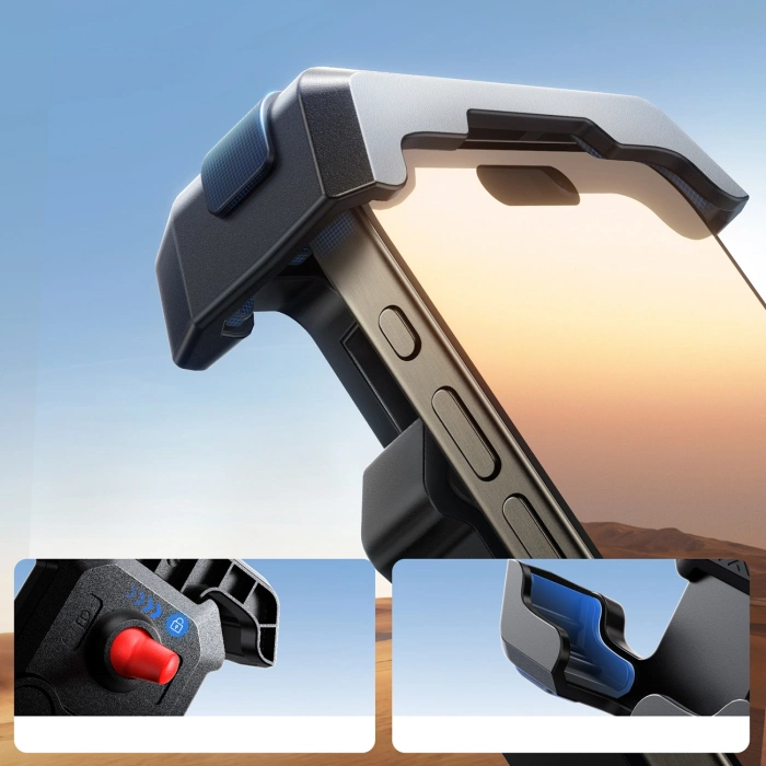 Joyroom JR-ZS428 shockproof handlebar holder for motorcycle, bike, scooter - black