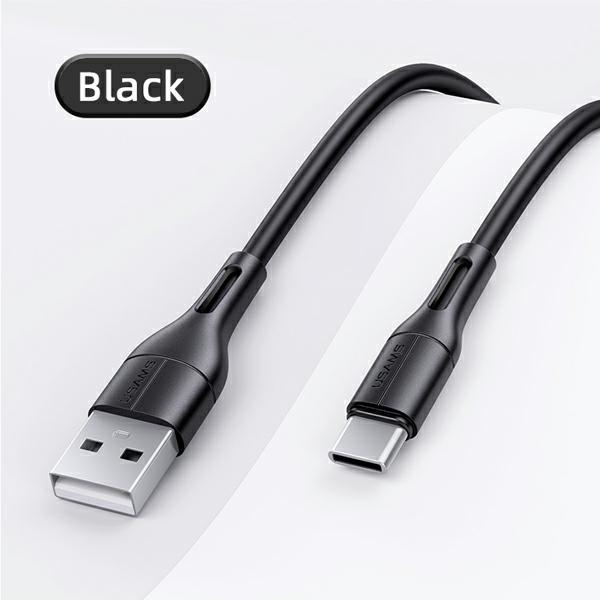 USAMS Cavo U68 USB-C 2A Fast Charge 1m nero/nero SJ501USB01 (US-SJ501)
