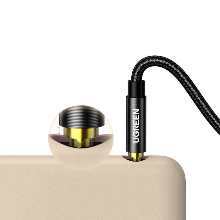 Cavo audio Ugreen AUX minijack angolato 3,5 mm 2m blu (AV112)