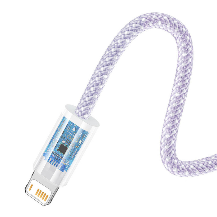 Baseus Dynamic 2 Series kabel USB-A - Lightning 2.4A 480Mbps 1m fialový