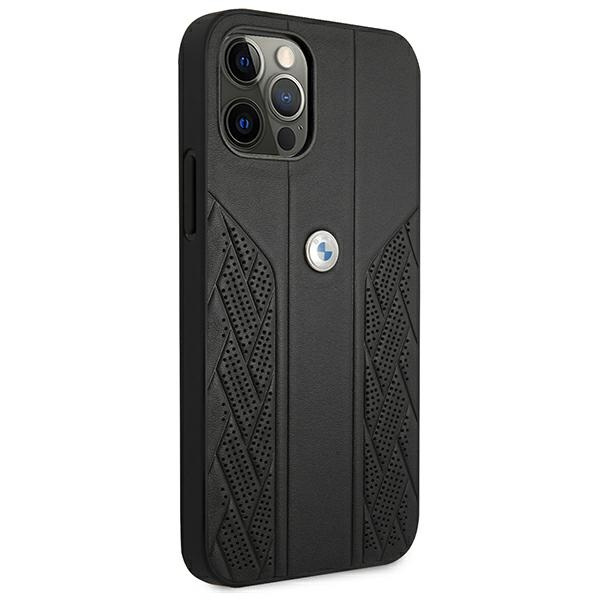  BMW   12 Pro Max Curve Leather Perforate Black Hardcase
