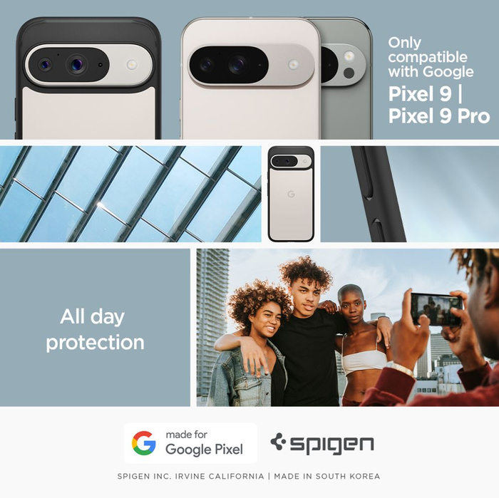 Cover Spigen Ultra Hybrid MATTE GOOGLE PIXEL 9 / 9 PRO NERO