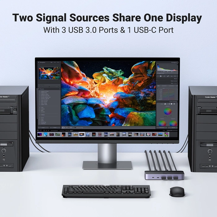 Switch KVM 2in1 switch HDMI Ugreen CM664 - nero