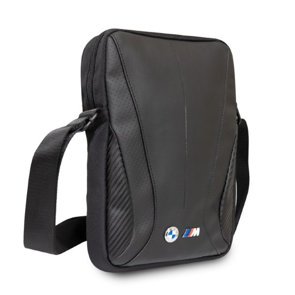 BMW BMTB10SPCTFK Borsa per tablet 10" nero/nero in carbonio e pelle