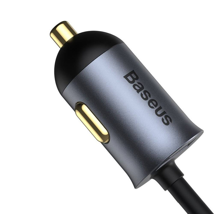 Baseus Share Together 3x USB / USB Typ C Autoladegerät 120W PPS Quick Charge Power Delivery grau (CCBT-B0G)