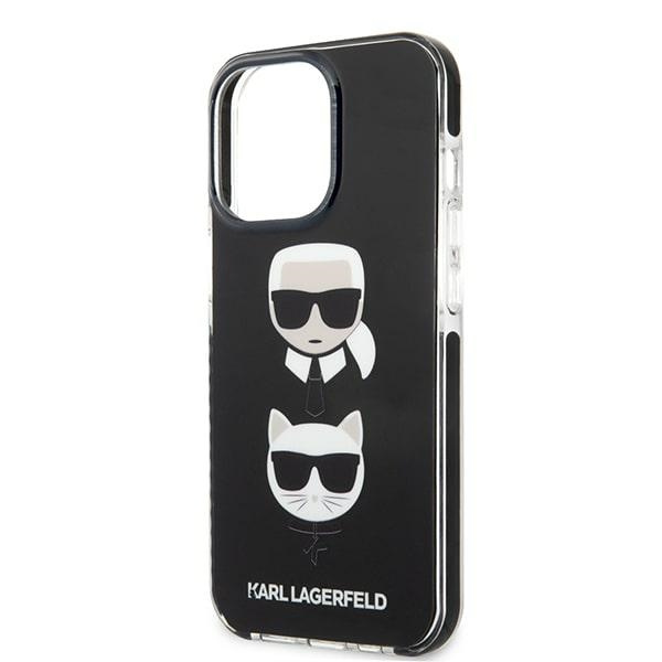 Karl Lagerfeld KLHCP13XTPE2TK iPhone 13 Pro Max 6,7" hardcase noir/noir Karl&Choupette Head