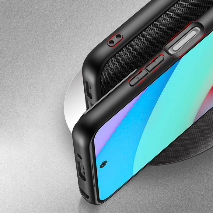 Kryt pouzdra Dux Ducis Fino pokrytý nylonovým materiálem Xiaomi Redmi 10 blue