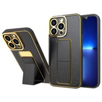 Nuevo estuche Kickstand Case para iPhone 12 Pro con soporte negro