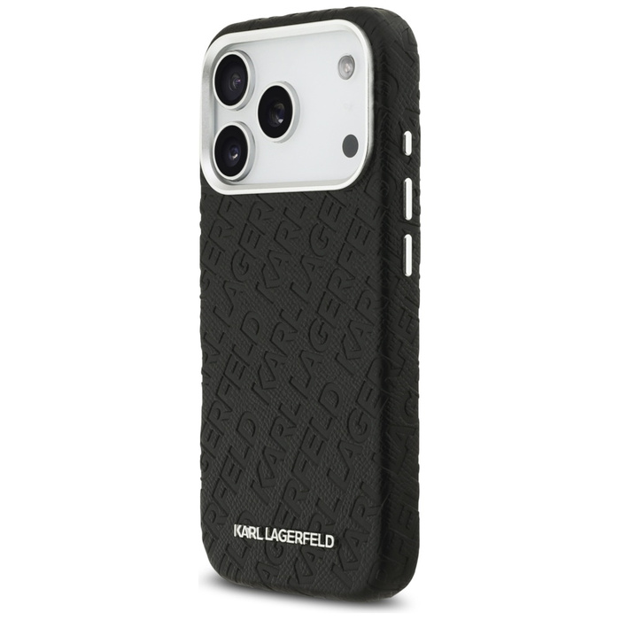 Etui Karl Lagerfeld FW Stamped Karl      MagSafe do iPhone 17 Pro czarny