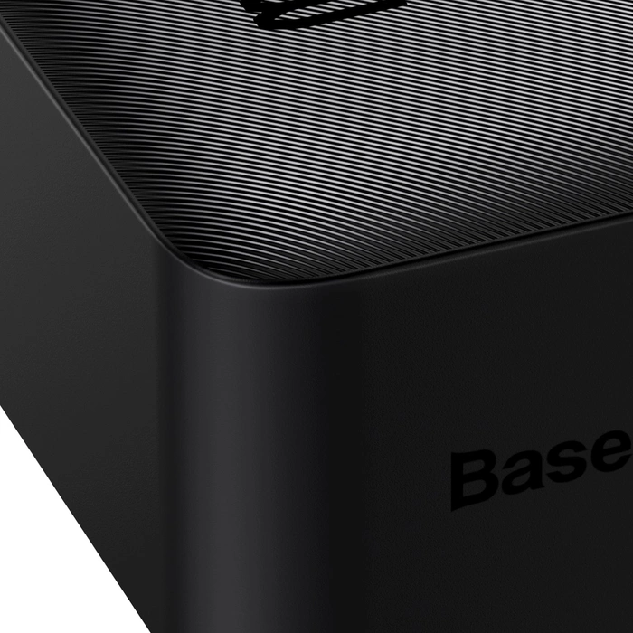 Baseus Bipow powerbank s displejem 30000mAh 15W černá (Overseas Edition) + kabel USB-A - Micro USB 0,25m černá (PPBD050201)