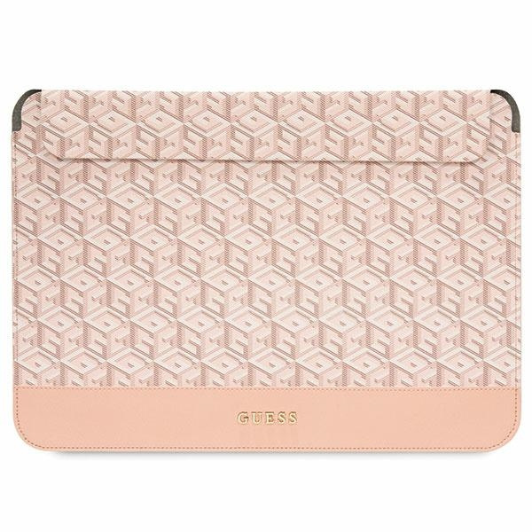 Guess Sleeve GUCS14HGCFSEP 14" pink/pink GCube Stripes