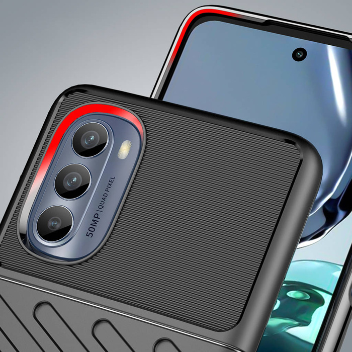 Custodia Thunder per Motorola Moto G62 5G custodia in silicone nero