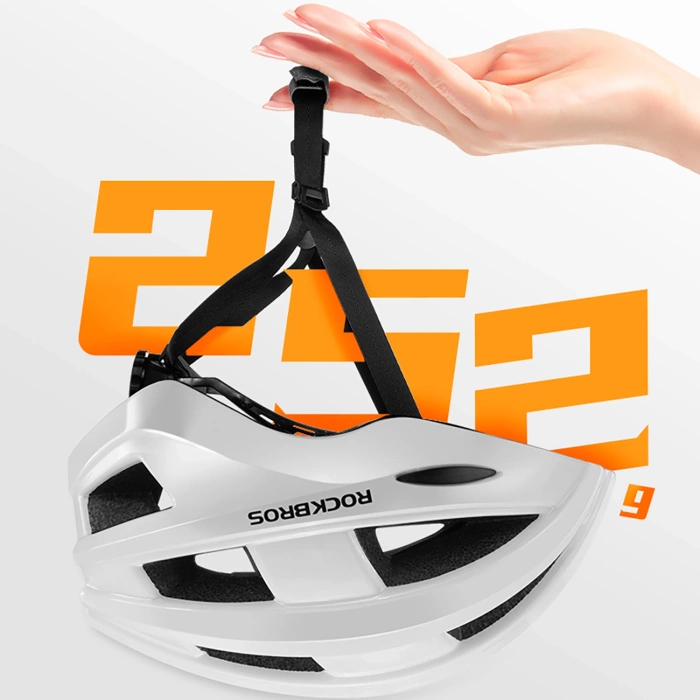 Rockbros Fahrradhelm mit eingebautem Licht - Pink