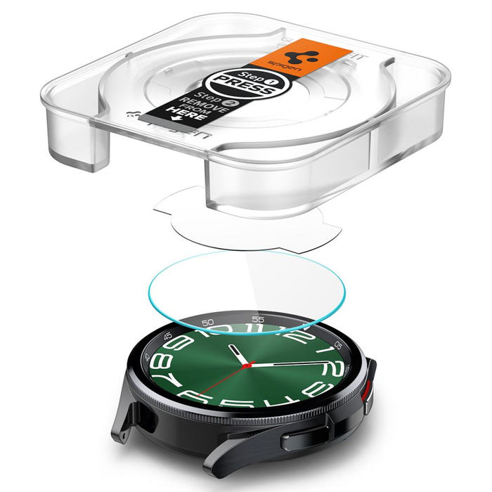 Verre trempé Spigen Galaxy Watch Glas.tr "ez-fit" 2-pack 6 Classic (47 mm) Clear