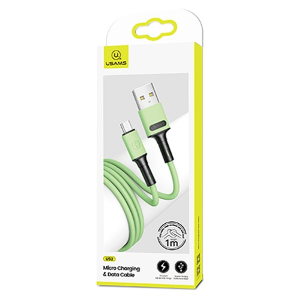 Cavo USAMS MicroUSB Fast Charge 1m Verde