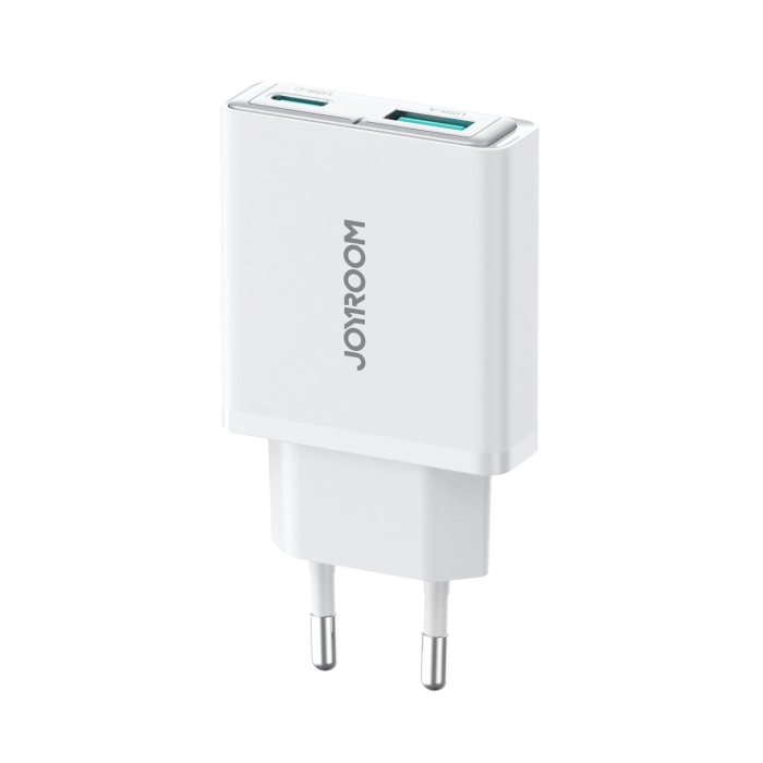 Joyroom JR-TCF14 20W USB-A USB-C Super Slim Wall Charger - White