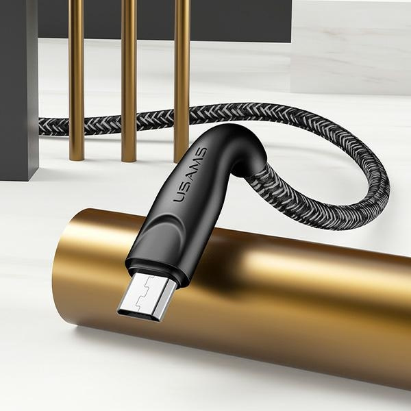 USAMS Câble tressé U41 MicroUSB/USB Fast Charge 1m rouge/rouge SJ393USB02 (US-SJ393)