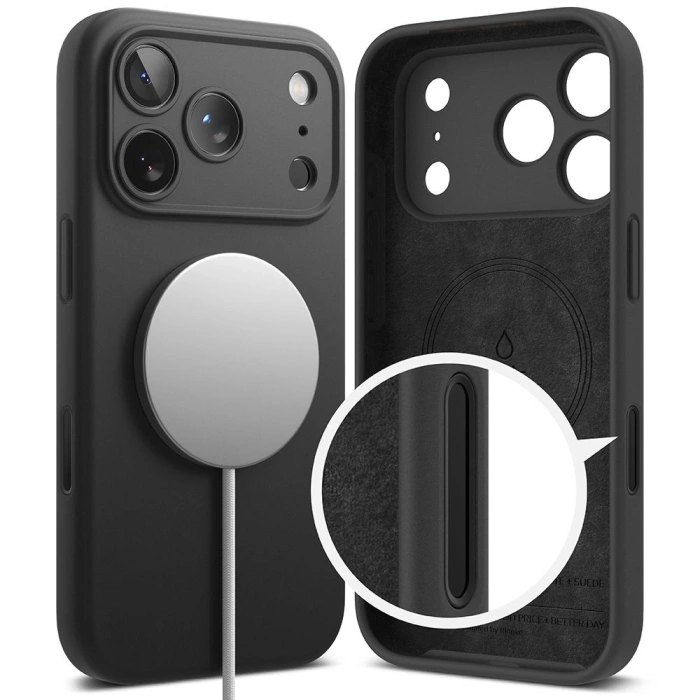 RINGKE SILICONE MAGNETIC MAGSAFE IPHONE 17 PRO MAX BLACK