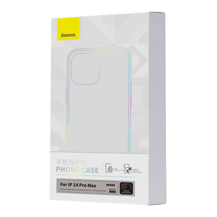 Baseus Simple 2 Case for iPhone 14 Pro Max thin cover transparent