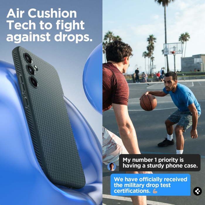 Case Spigen Liquid Air Galaxy 545G Abyss Green