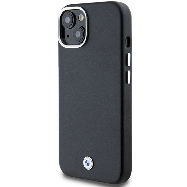 Cover Bmw Bmhmp14s23pufwk IPhone 14 / 15 / 13 6,1" nero/nero Signature metallo avvolto MagSafe Case