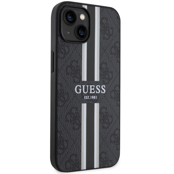 Funda Guess GUHMP14SP4RPSK iPhone 14 6.1" negro/negro durocase 4G Printed Stripes MagSafe Case