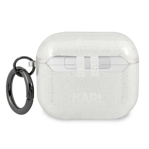 Cover KARL LAGERFELD Apple AirPods 3 Glitter Choupette Silver Case