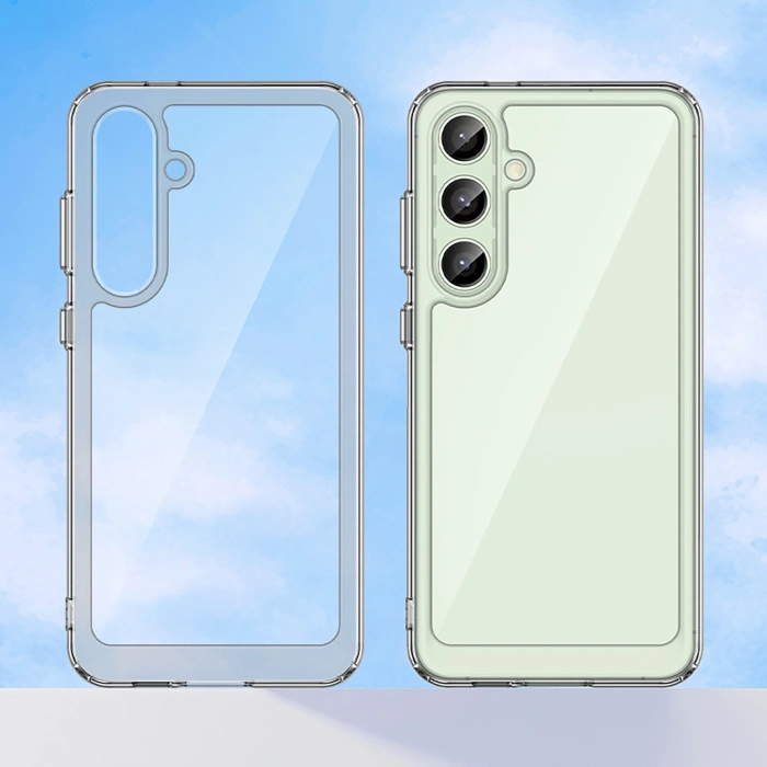 Outer Space Case Silikonhülle mit Gelrahmen für Samsung Galaxy S24 FE – transparent