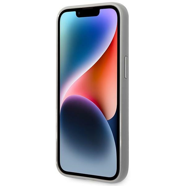 Case KARL LAGERFELD Apple iPhone 14 Monogram Iridescent Silver Hardcase