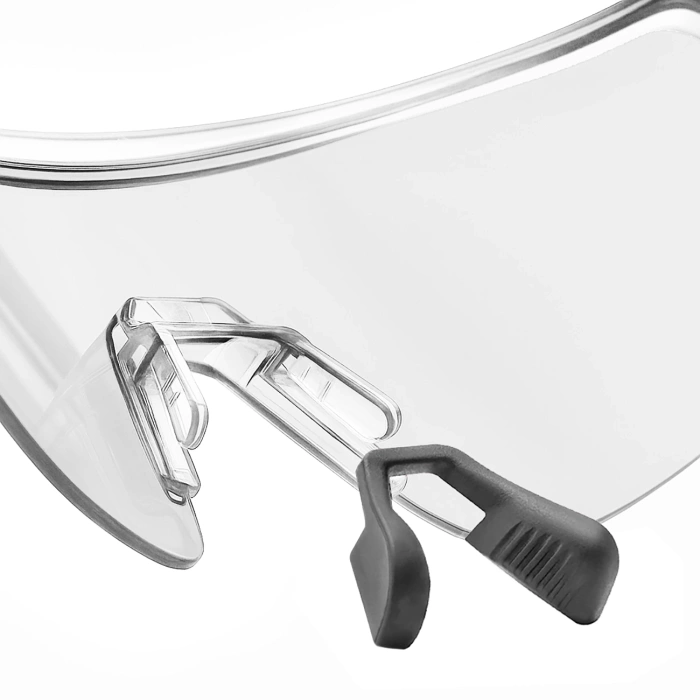 Rockbros Photochrome Fahrradbrille mit UV-Schutz und Korrektureinsatz - Weiß