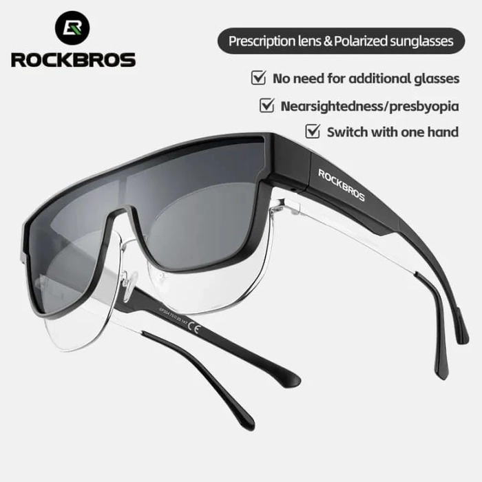 Rockbros SP304 polarisierende Fahrradbrille – Grau
