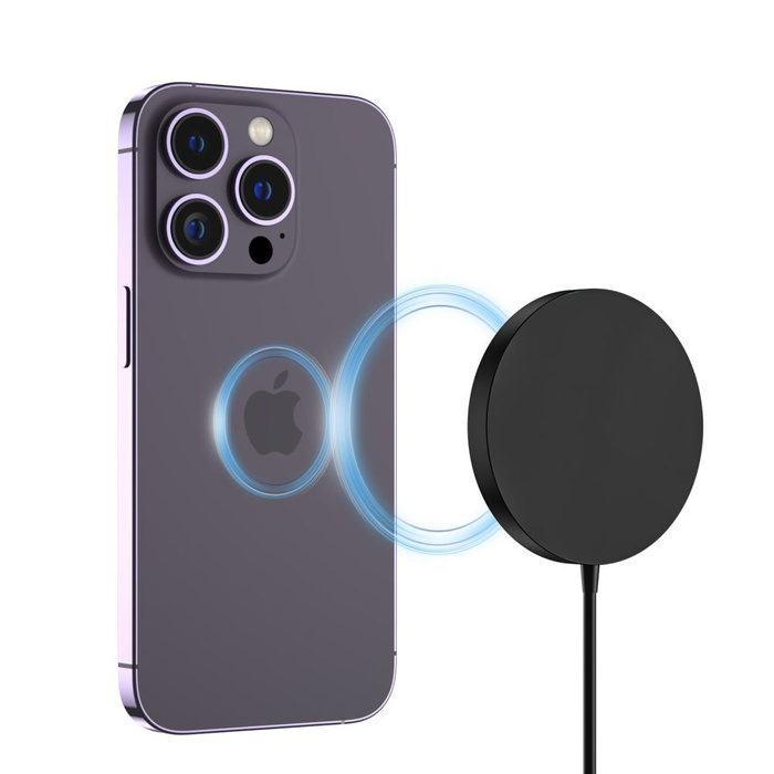 Tech-protect Qi15w-a30 Magnetic MagSafe Vezeték nélküli töltő Fekete