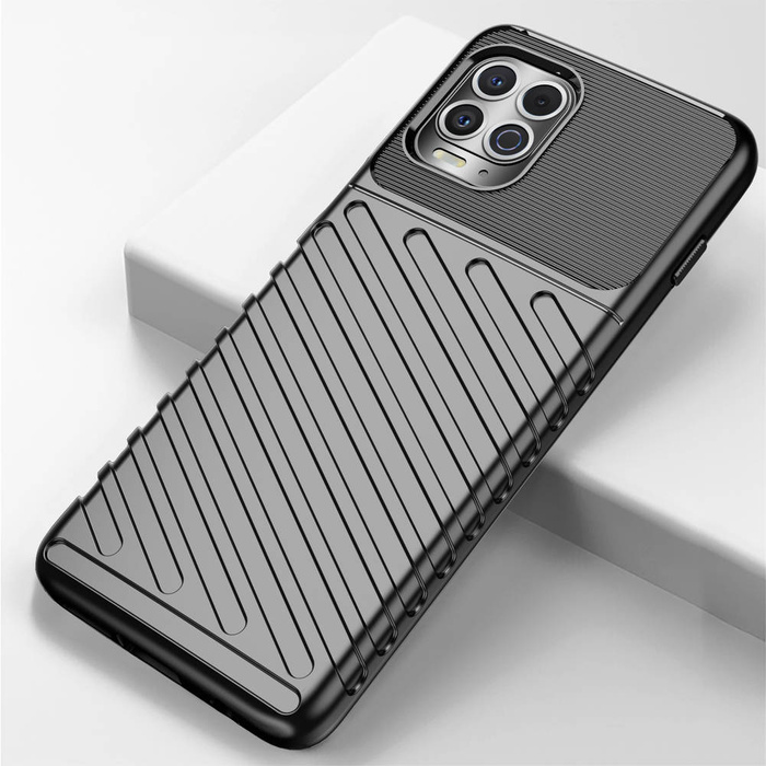 Thunder Case flexibilní pancéřovaný pouzdro kryt Motorola Moto G100 / Edge S černý