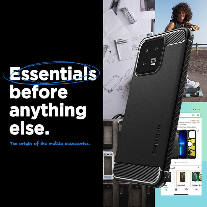 Spigen Rugged Armor XIAOMI 13 MATTE NEGRO